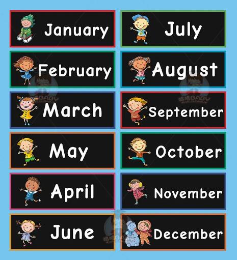 月份英语怎么写,月份英语怎么说,月份英语